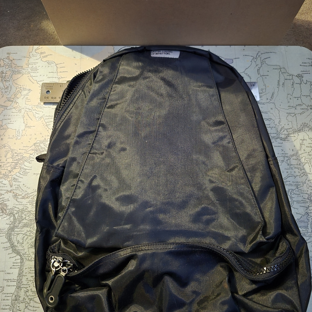 Benetton Black Backpack